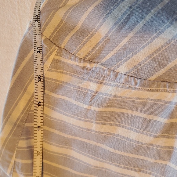 Nautica Twilt Mist Classic Fit Blue White Striped Casual Button Sz. XL Shirt NWT - Picture 12 of 14